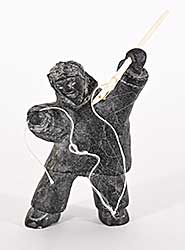 #1430 ~ School - Untitled - Inuk with Spear