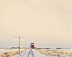 #1547 ~ Hurley - Untitled - Tracks into Town