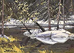 #1604 ~ Wood - Untitled - Spring Pond, Kananaskis