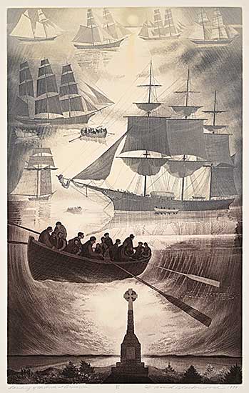 #125 ~ Blackwood - Landing of the Irish at Grosselle  #20/50