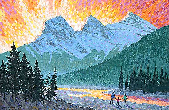 #136 ~ Brownridge - Three Sisters Morning