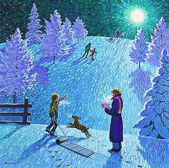 #137 ~ Brownridge - Untitled - Night Sledding