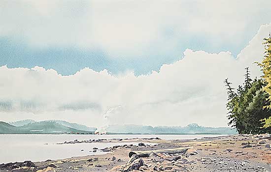 #151 ~ Camping - Untitled - Beach Scene