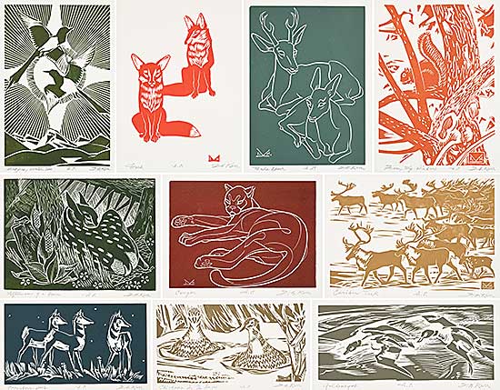 #331 ~ Kerr - Illingworth Kerr - 10 Block Prints Folio One  #A.P.