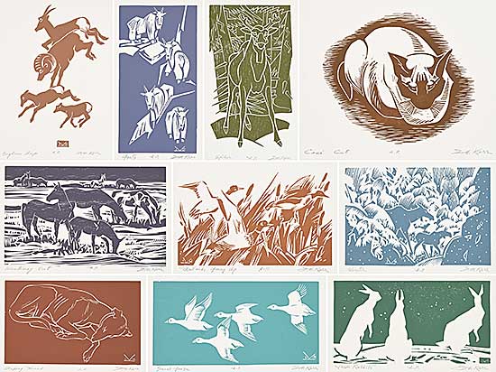 #332 ~ Kerr - Illingworth Kerr - 10 Block Prints Folio Two  #A.P.