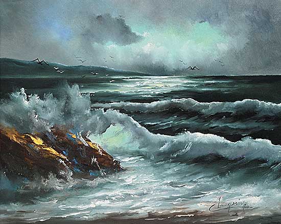#348 ~ Langevin - Untitled - Seascape