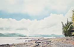 #151 ~ Camping - Untitled - Beach Scene