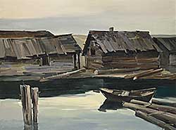 #160 ~ Chan - Untitled - Waterfront Shacks
