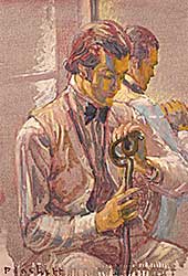 #457 ~ Plaskett - Model With Cane In Form Of Snake