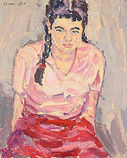 #2179 ~ Lamm - Untitled - Portrait in Pink