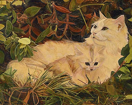 #2245 ~ Morsette - Mother and Kitten