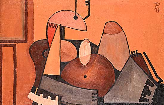 #2261 ~ Ochs - Untitled - Shapes in Orange