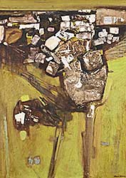 #2273 ~ Palmer - Untitled - Brown Intersects Green