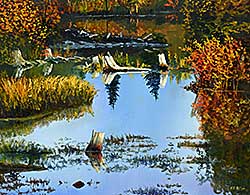 #2296 ~ Phillips - Untitled - Marshland Reflections