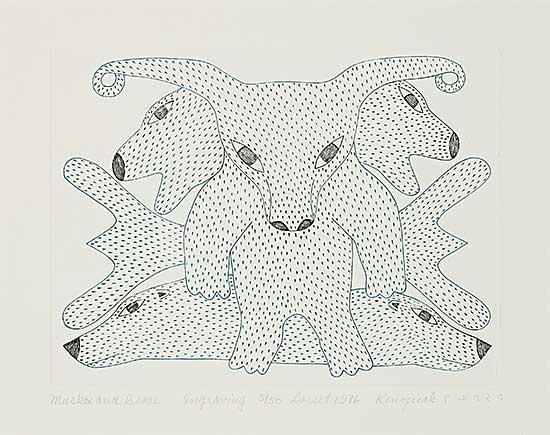 #1033 ~ Ashevak - Muskox and Bears  #5/50
