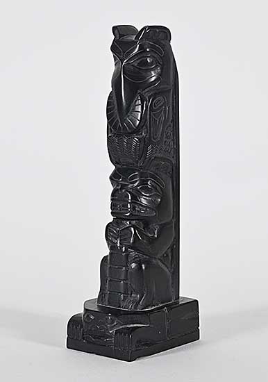 #1086 ~ Hans - Untitled - Bird and Bear Totem