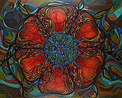 #1084 ~ Goulet - Untitled - Night Flower