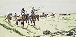 #1356 ~ Standing Alone - Blackfoot Moving Camp  #90/99