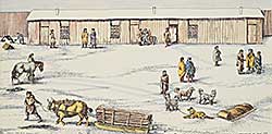 #1357 ~ Standing Alone - Interior - Old Fort Calgary, 1879  #8/99