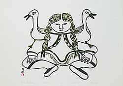 #1362 ~ Saila - Girl with Gulls  #4/50