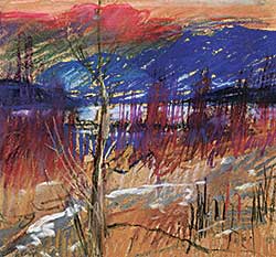 #1096 ~ de Grandmaison - Untitled - A Colourful Mountain Lake