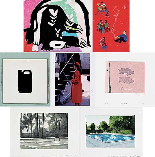 #1329 ~ School - Lot of 8 Contemporary Unframed Works