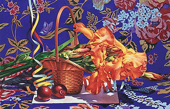 #1378 ~ Thomas - Untitled - Plums and Spring Irises