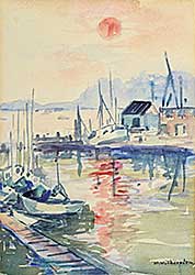 #1389 ~ Thornton - Untitled - Sunset on the Wharf