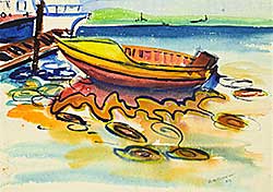 #1220 ~ Mitchell - Untitled - Holiday Boat