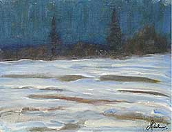 #1336 ~ Turner - Moonlight on Snow Patches