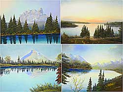 #1368 ~ Wride - Group of 4 Works