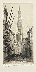 #2109 ~ Armington - La Rue Peignes a Anvers [3rd State]