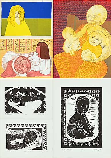 #2350 ~ Smylie - Lot of Six Barry Smylie Prints