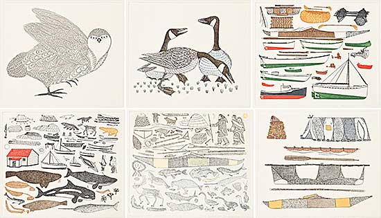 #1279 ~ Pootoogook - A Collection of Etchings: Portfolio IV