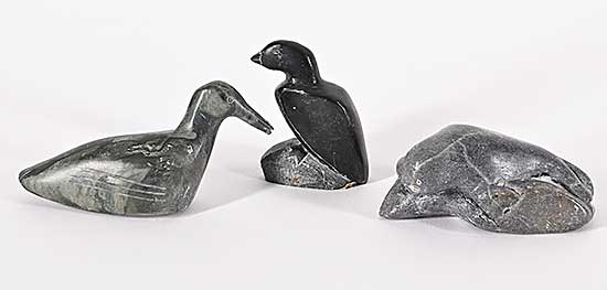 #1352 ~ School - Group of Three Small Sculptures