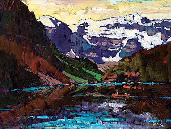 #112 ~ Patterson - Paddling Lake Louise