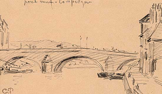 #304 ~ Pissarro - Pont Neuf, Compiegne