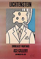 #227 ~ Lichtenstein - Surrealist Paintings, Ace Gallery, Los Angeles Feb. 1978