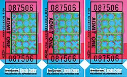 #258 ~ Warhol - Lincoln Center Ticket  #90, #91 and #93/200