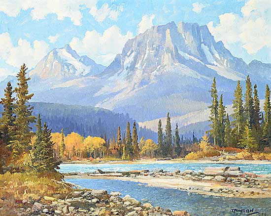 #528 ~ Crockford - Barrier Mountain and Kananaskis River, Seebe, Alberta