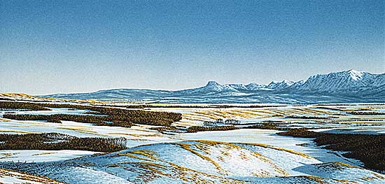 #605 ~ Webb - Winter Towards Chief Mountain