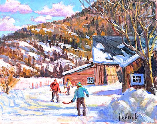 #2141 ~ Hedrick - Farmyard Hockey