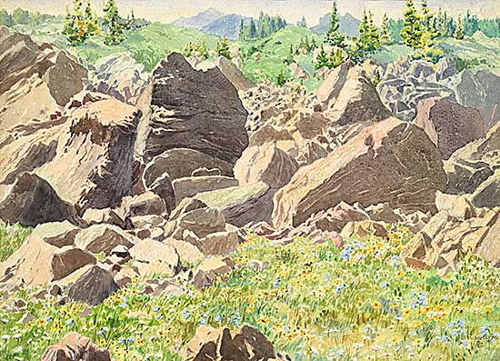 #2262 ~ Perrott - Untitled - Rock Wall