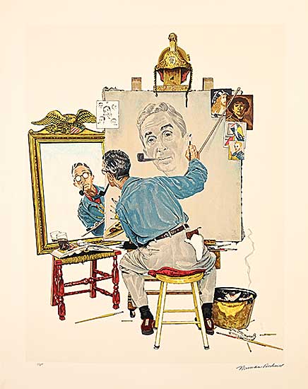 #2282 ~ Rockwell - Triple Self Portrait  #A/P