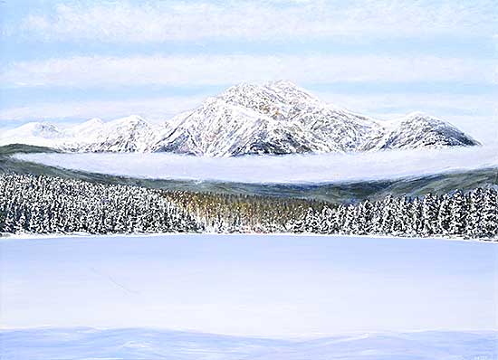 #2356 ~ Voyer - Fog Necklace, Maligne Lake