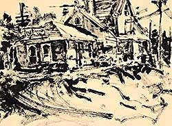 #2362 ~ Washburn - Untitled - Village Scene