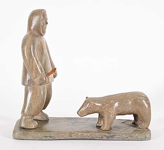 #1218 ~ School - Untitled - Man with Bear and Knife