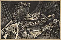 #1341 ~ Ganso - Still Life with Fish