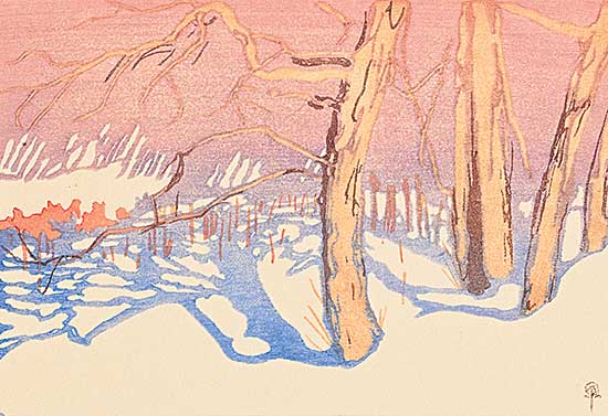 #129 ~ Phillips - Tree Shadows on Snow