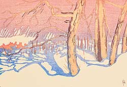 #129 ~ Phillips - Tree Shadows on Snow